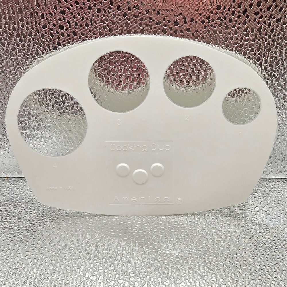Cooking Club of America Spaghetti Pasta Measurer Tool White Plastic Made in USA